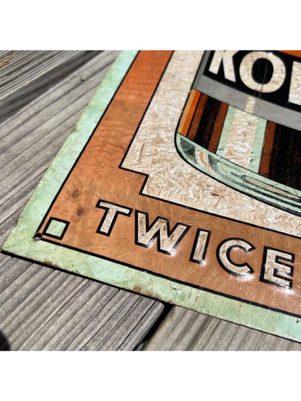 1930s Nichol Kola Cola Vertical Metal Advertising Sign Taste Sensation - Picture 8 of 16